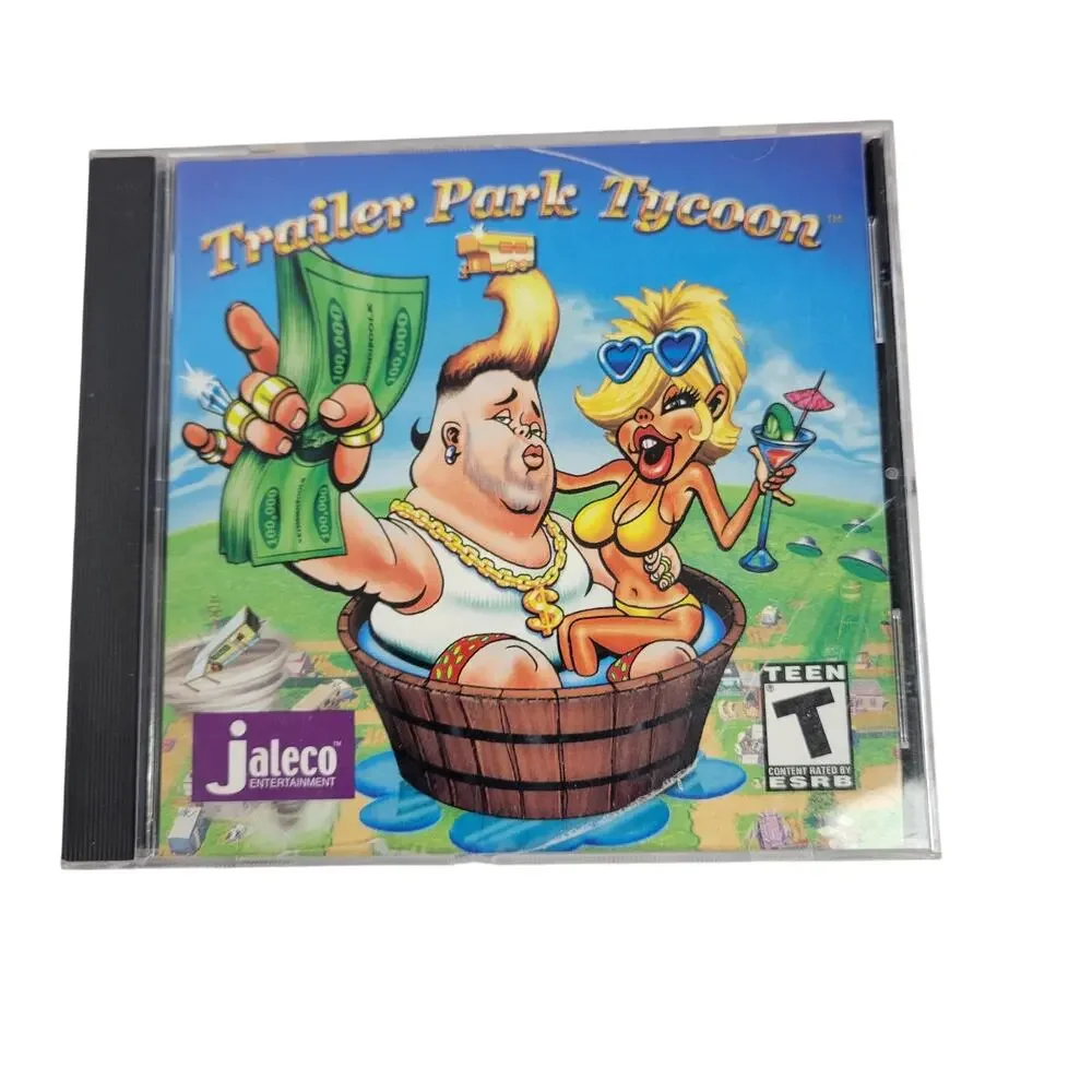 Trailer Park Tycoon PC CD-Rom Game 2002 Jaleco Untested Retro Simulation